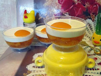 Фруктовое желе с персиком