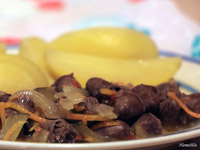 Куриные сердечки в мультиварке