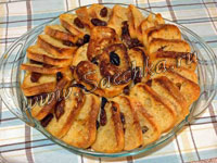 Хлебный пудинг из подсохшего багета