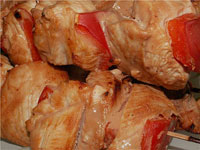 Шашлык из индейки в кефирном маринаде