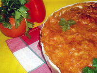 Запеканка с мясом и овощами