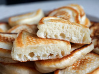 Оладьи на кефире пышные