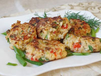 Котлеты с овощами и булгуром