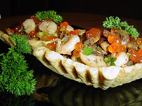 Салат в тарталетках