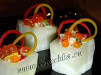 Порционный салат с креветками