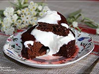 Шоколадно-банановый кекс в микроволновке