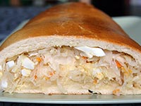 Кулебяка с квашеной капустой