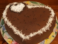 Торт "Сметанник" в виде сердца