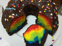 «Радужный» кекс