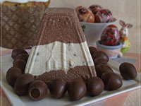 Полосатая шоколадная пасха