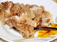 Горячий яблочный десерт