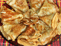 Заварные блинчики на кефире