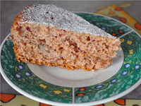 Постная шарлотка