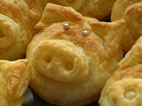 Печенье в виде хрюшек