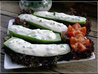 Фаршированные огурцы