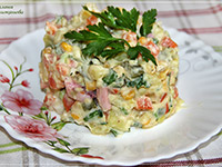 Салат с мидиями