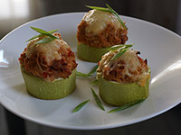Фаршированные мясом кабачки