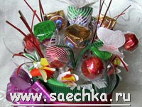 Конфетный букет своими руками
