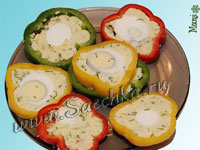 Закуска из сладкого перца с сыром