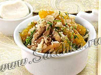 Салат рисовый с курицей
