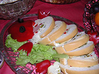 Фаршированный багет «Ящерка»