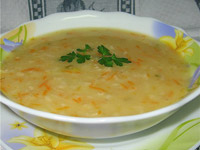 Суп с овсяными хлопьями