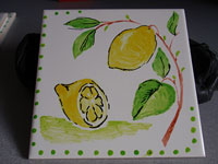 Оригинальная подставка под горячее из плитки