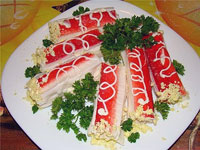 Крабовые рулетики