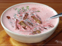 Суп из свекольной ботвы