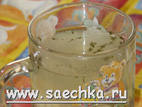 Суп на курином бульоне