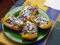 Перцы с морской капустой