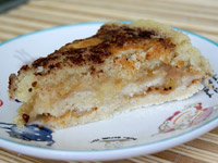 Насыпной пирог с яблоками